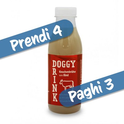 Doggy Drink Brodo di ossa di manzo - Prendi 4, paghi 3